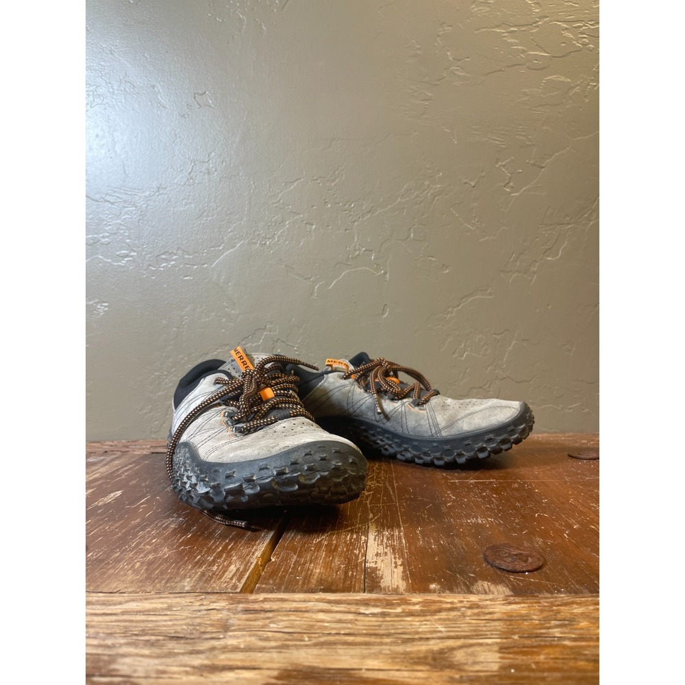 Merrell Wrapt Barefoot Shoes Mens 11 Gray Suede Outdoor Trail Zero Drop Vibram